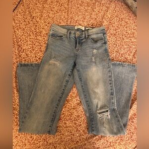 Bootcut Blue Jeans Ripped / Distressed 2000s
